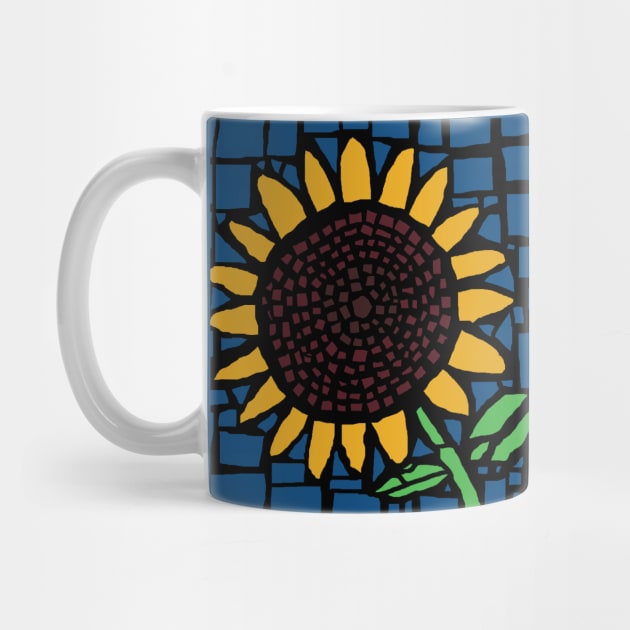 Sunflower Mosaic by ellenhenryart